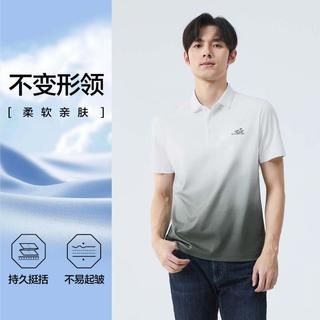 SEVEN/柒牌 国风渐变印花纯棉POLO衫
