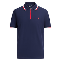 HECHTER 90支丝光棉翻领POLO衫 男 宝蓝色 2XL