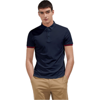 HECHTER 夏季丝光棉男士短袖Polo衫 深蓝色 2XL