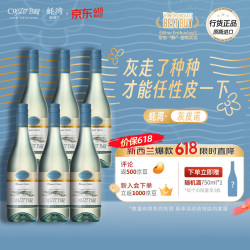 OYSTER BAY 新西兰马尔堡 灰皮诺750ml*6整箱聚会畅饮赠品一瓶