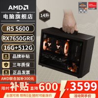 移动端、京东百亿补贴：AMD 电脑组装 迷你主机ITX整机  RX7650GRE R5-5600