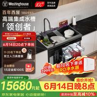 西屋电气 西屋集成水槽洗碗机超声波果蔬清洗家用双层上下分层洗嵌入式碗柜14套洗碗机一体机 JCX-S9L