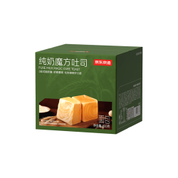 京东京造 纯奶魔方吐司小奶砖 800g/约15枚