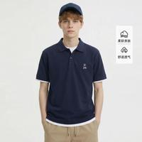 SPAO 26年夏季男女同款假两件POLO衫休闲短袖t恤W
