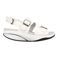 MBT LENA 16F白色 38码 女式弧形底厚底休闲凉鞋