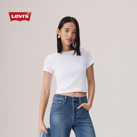 Levi's 李维斯 女士美式复古针织休闲修身短袖T恤 A7419