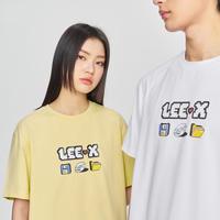 Lee 李 圆领Logo印花男女同款短袖T恤