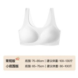 Ubras 无尺码免拆胸垫文胸女无钢圈胸罩无痕背心女聚拢内衣粉底液 燕麦奶色 均码 -经典背心版(100-130斤)