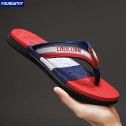 FOURDATRY 男士人字拖夏季防滑潮鞋