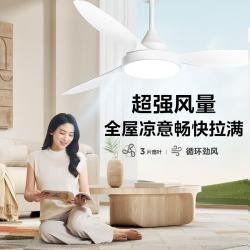 美的 三叶扇 吊扇灯  30-60W（含） 三色可调