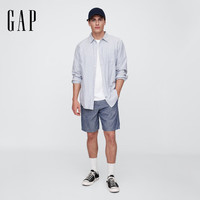 Gap 男装2026春季新款斜纹棉中腰直筒短裤