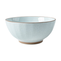 华青格 釉下彩冰裂纹 8英寸 汤碗