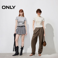 ONLY 春季女士圆领螺纹上衣 126101031