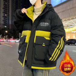 中长款羽绒棉服外套 青少年学生加厚棉袄