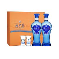 移动端、京东百亿补贴：洋河 海之蓝 42度 绵柔浓香型白酒 480ml*2瓶