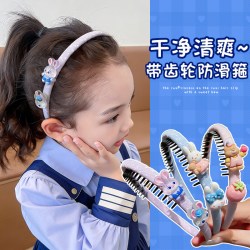 歌米诺 小兔子发箍女儿童可爱发饰春夏女孩发卡头饰公主带齿防滑压发头箍