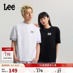 Lee 男女同款短袖T恤 Logo印花