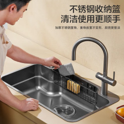 箭牌 纳米灰 厨房水槽 800mm*480mm 压纹灰