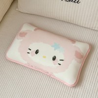 米苏 粉豹纹小猫 卡通儿童冰丝凉席 30x50cm