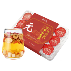 贡小主 人参枸杞玫瑰花茶苹果黄芪水女士补熬夜气血养颜养生茶泡水喝180g