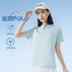 361° 夏季女士短袖POLO衫户外运动休闲翻领上衣T恤