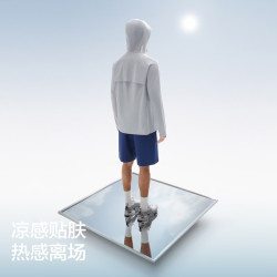 蕉内 凉皮302UV男士防晒外套防晒衣男春夏防紫外线透气防晒服 XXL 海港灰