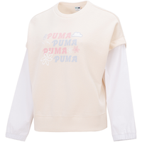 PUMA/彪马 女士假两件圆领卫衣