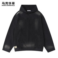 马克华菲 卫衣男夏季潮牌宽松百搭男士休闲打底衫 黑色    M
