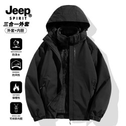 JEEP SPIRIT JEEP 26 新品男女同款三合一户外防风防水登山服