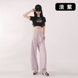 布卡澜琦 女士阔腿裤 休闲直筒裤