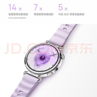 国家补贴：华为 WATCH GT 6 智能手表 41mm 流光紫 氟橡胶表带（北斗、GPS、血氧）