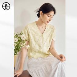 DUIBAI AN大码系列 女式短袖针织衫 2026