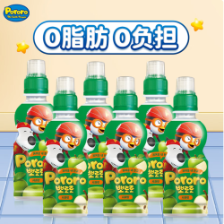 汇源 啵乐乐（Pororo）韩国进口儿童果汁苹果味饮料235ml*6果汁饮料