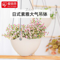 爱丽思 吊钵环保树脂花盆 6号 浅米色