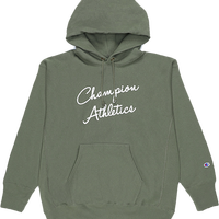 Champion 男士套头薄绒连帽卫衣