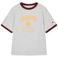 Champion 春夏男女同款圆领撞色字母印花T恤