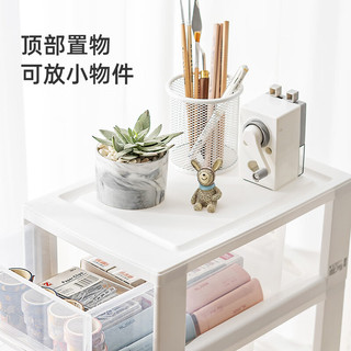 爱丽思 抽屉式收纳柜 透明 21cm宽3层 收纳箱
