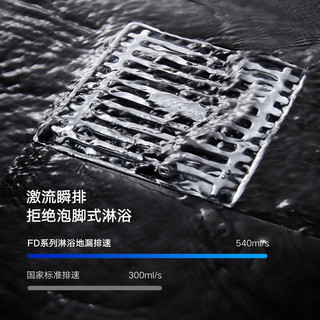 悍高 304不锈钢磁吸防臭超薄隐形地漏 淋浴地漏