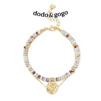 百亿补贴：DODOGOGO 天然石串珠爱心手链 珐琅手串 礼盒
