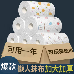 RBXC 厨房懒人抹布 一次性干湿两用洗碗布