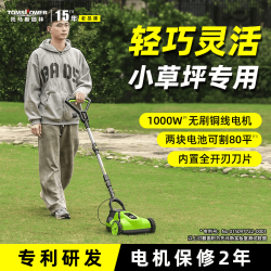 托马斯园林 电动手推式割草机家用小型锂电草坪修剪机充电无刷托马斯除草神器手推无刷款+2块21V4A锂电