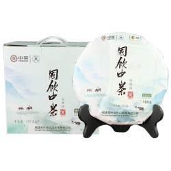 中茶 国饮中茶2021年 福鼎白牡丹白茶饼 357g