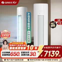 格力 空调 云锦pro/云锦三代 3匹 新一级能效 变频冷暖 省电舒适风 纯铜管 客厅立柜式柜机  3匹