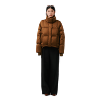千仞岗 反季复古短款立领650+蓬羽绒服