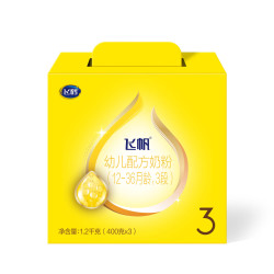 飞鹤 飞帆 幼儿配方奶粉 3段 1200g*1盒 DHA益生菌专利OPO