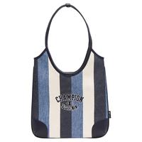 Champion 冠军托特25 大容量帆布单肩包 深蓝