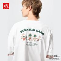 优衣库 PEANUTS UT 印花短袖T恤 白色 L