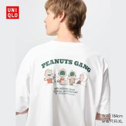 优衣库 PEANUTS UT 印花短袖T恤 白色 L