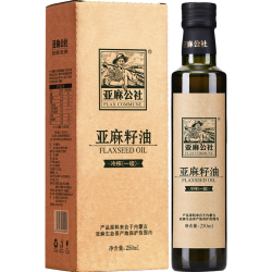 亚麻公社 冷榨一级 亚麻籽油 250ml