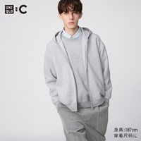优衣库 通用宽松连帽拉链运动开衫 UQ485735